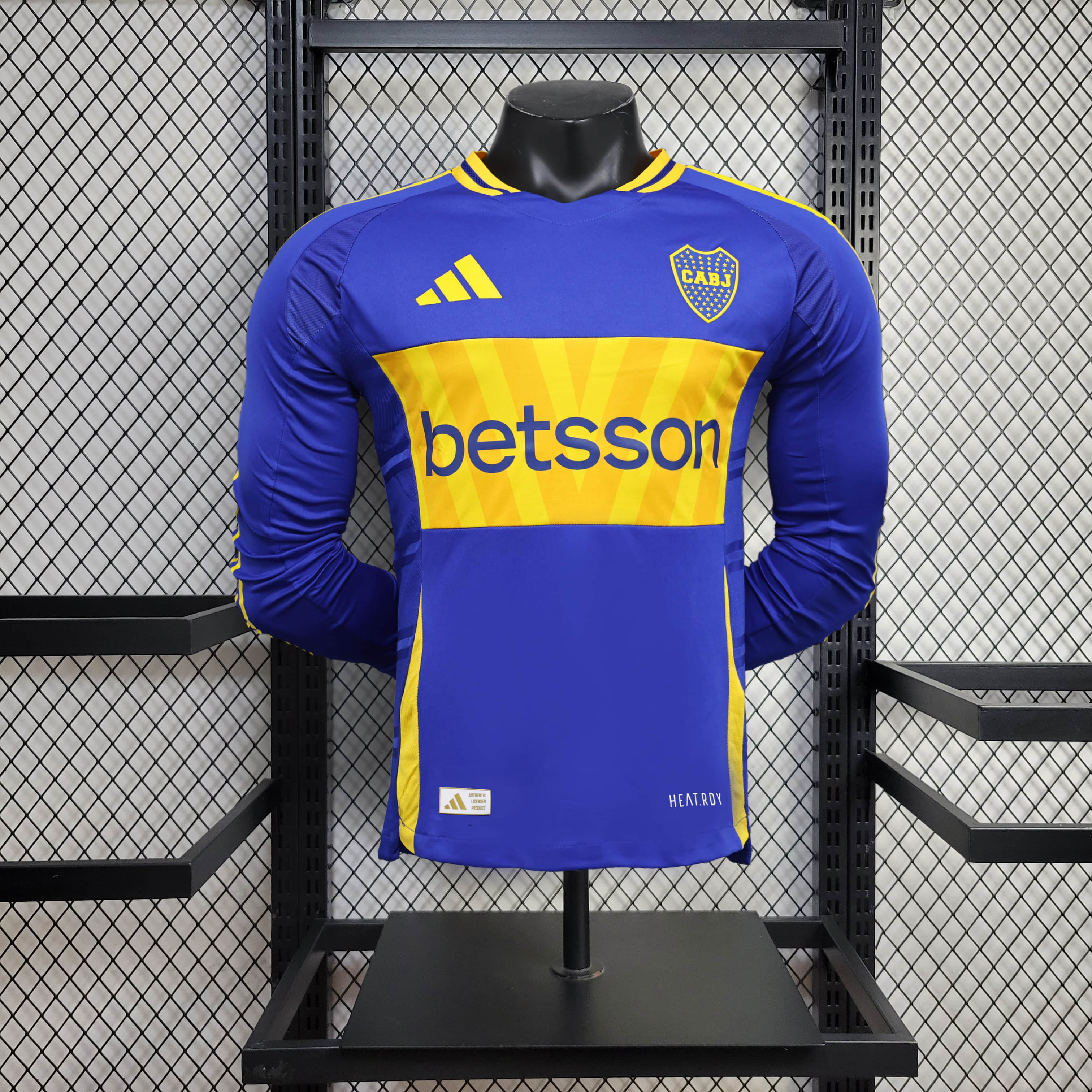 2024/2025 Long Sleeve Player Version Boca Juniors Home Football Shirt