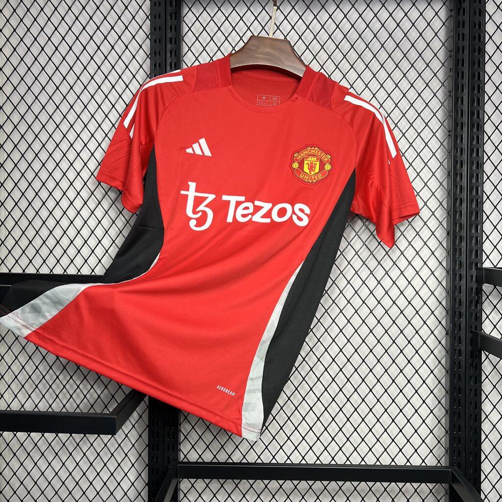 2024/2025 Manchester United Training Wear Red Football Shirt