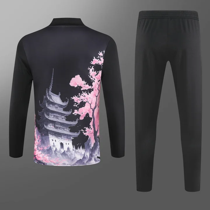 2024/2025 Japan Half-Pull Black Football Shirt Kids Size