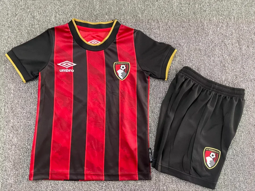 2025/2026 Bournemouth Home FootballShirt kids Size 1:1 Thai Quality