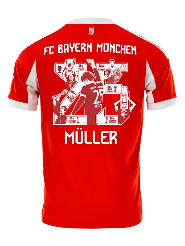 2025/2026 Thomas Mueller Jersey Bayern Allianz Home Kit 1:1 Thai Quality