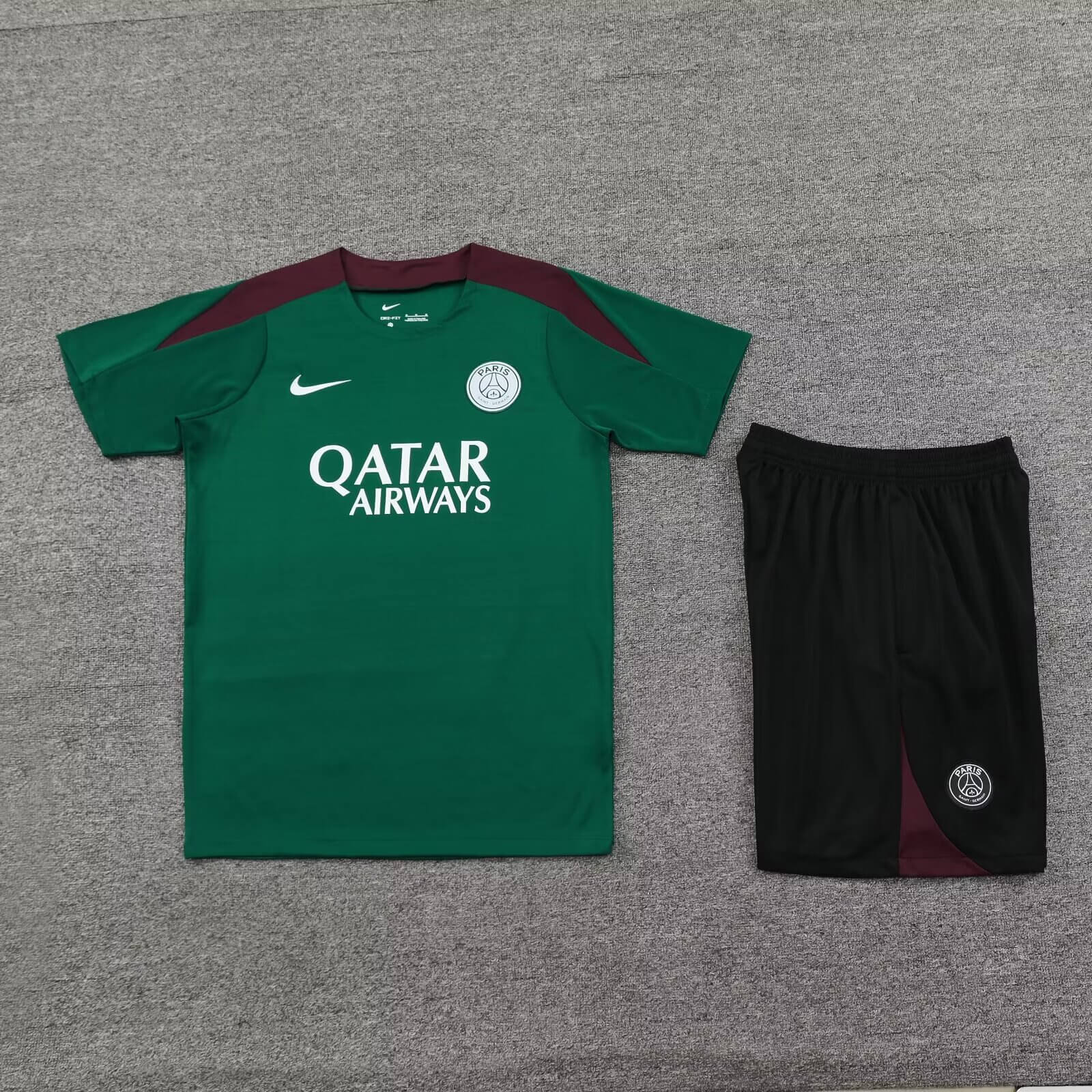 2024/2025 Paris Saint-Germain Training Wear Green Suit Shirt