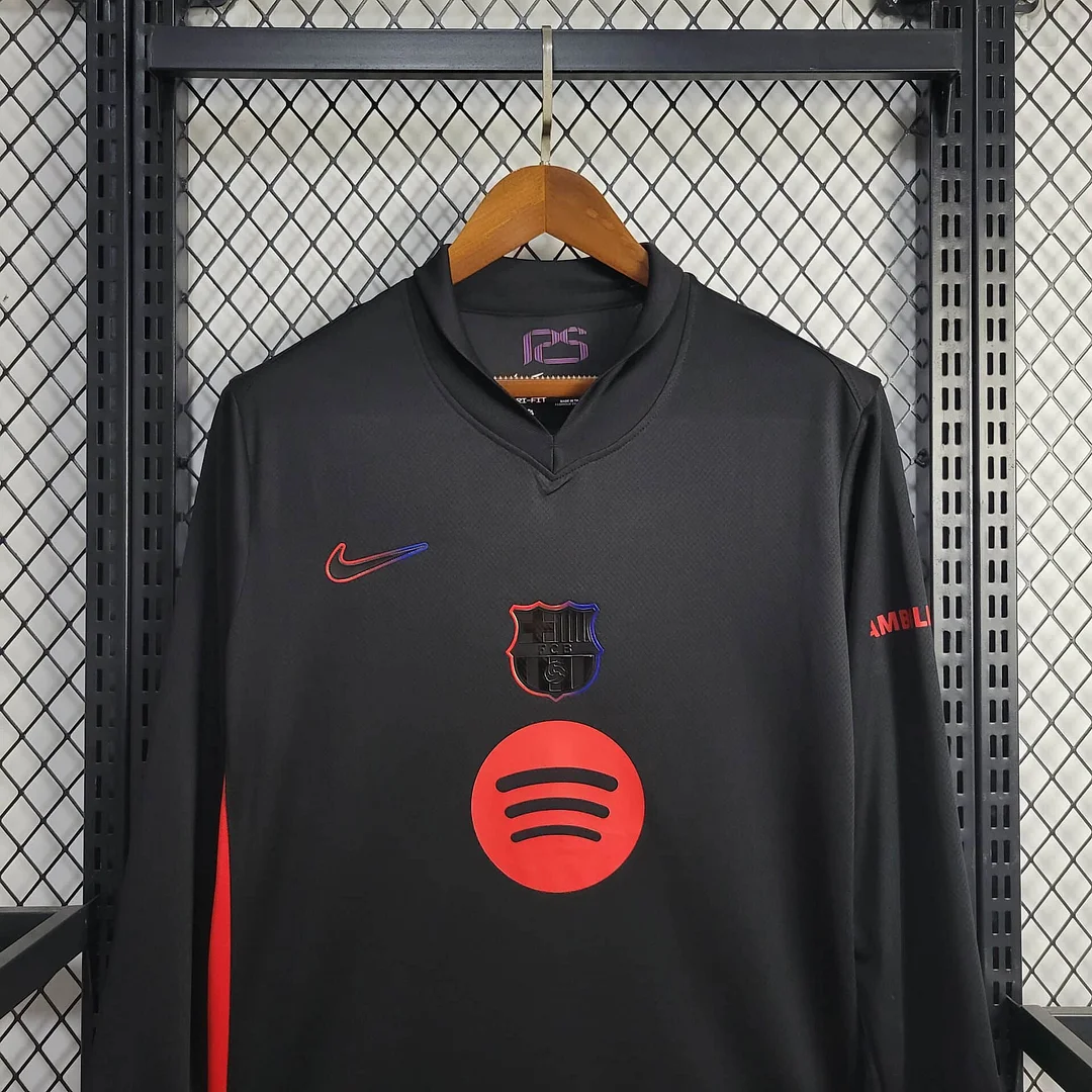 2024/2025 Long Sleeve Barcelona Away Football Shirt