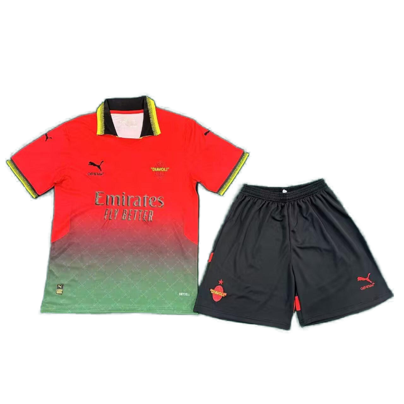 2024/2025 Ac Milan Fourth AwayFootball Shirt Kids Size 1:1 Thai Quality