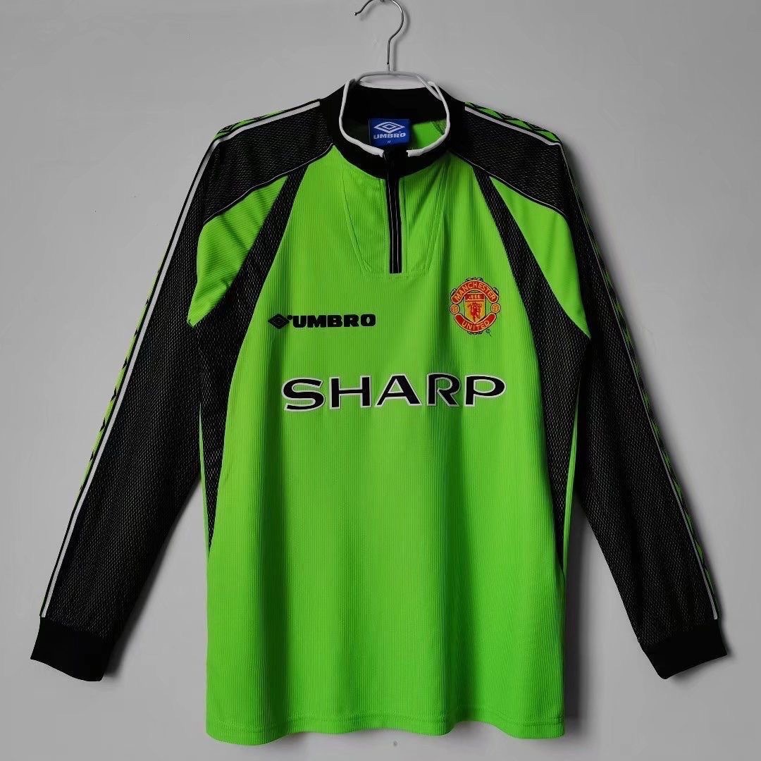 1998/1999 Retro Long SleeveManchester United Goalkeeper Football Shirt