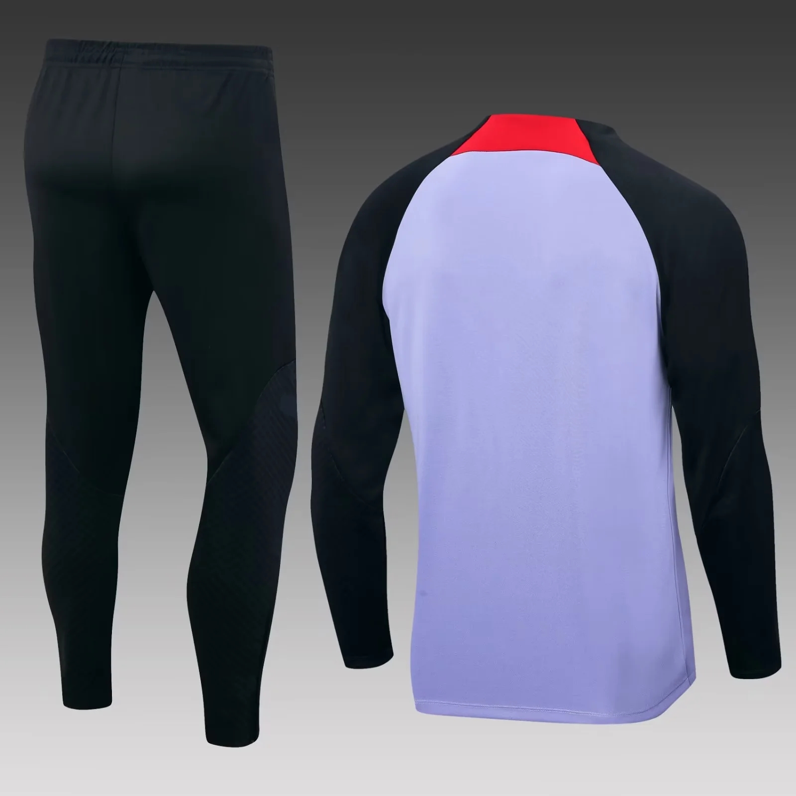 2022/2023 Liverpool Half-Pull Training Suit Purple Football Shirt Set