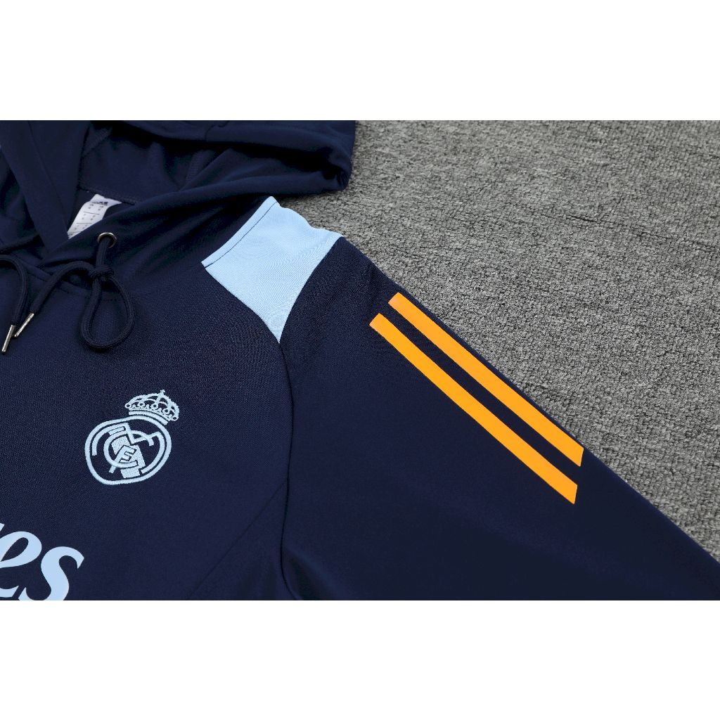 2024/2025 Real Madrid Hooded Long Sleeves Training Suit Football Shirt