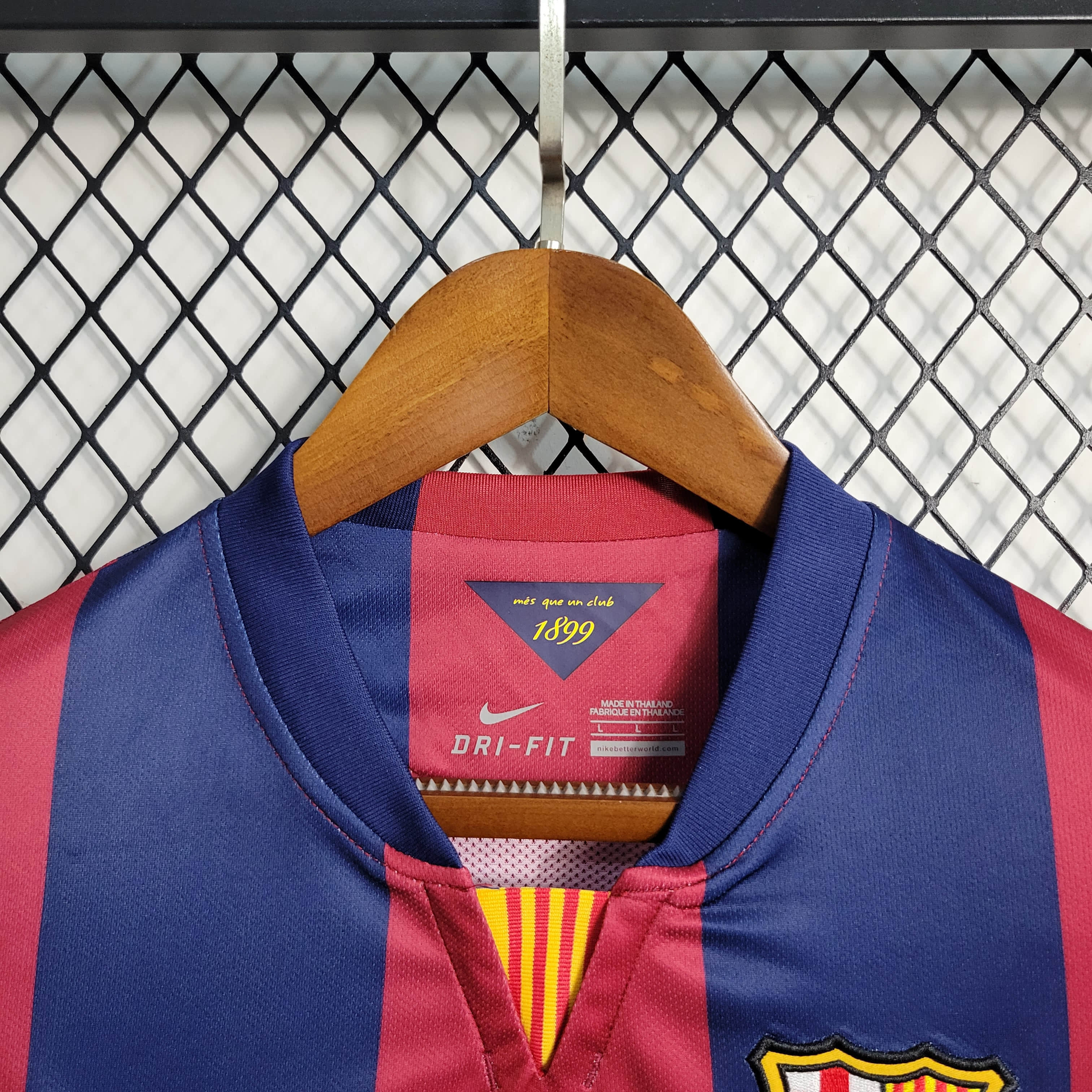 2014/2015 Retro Long Sleeve Barcelona Home Football Shirt