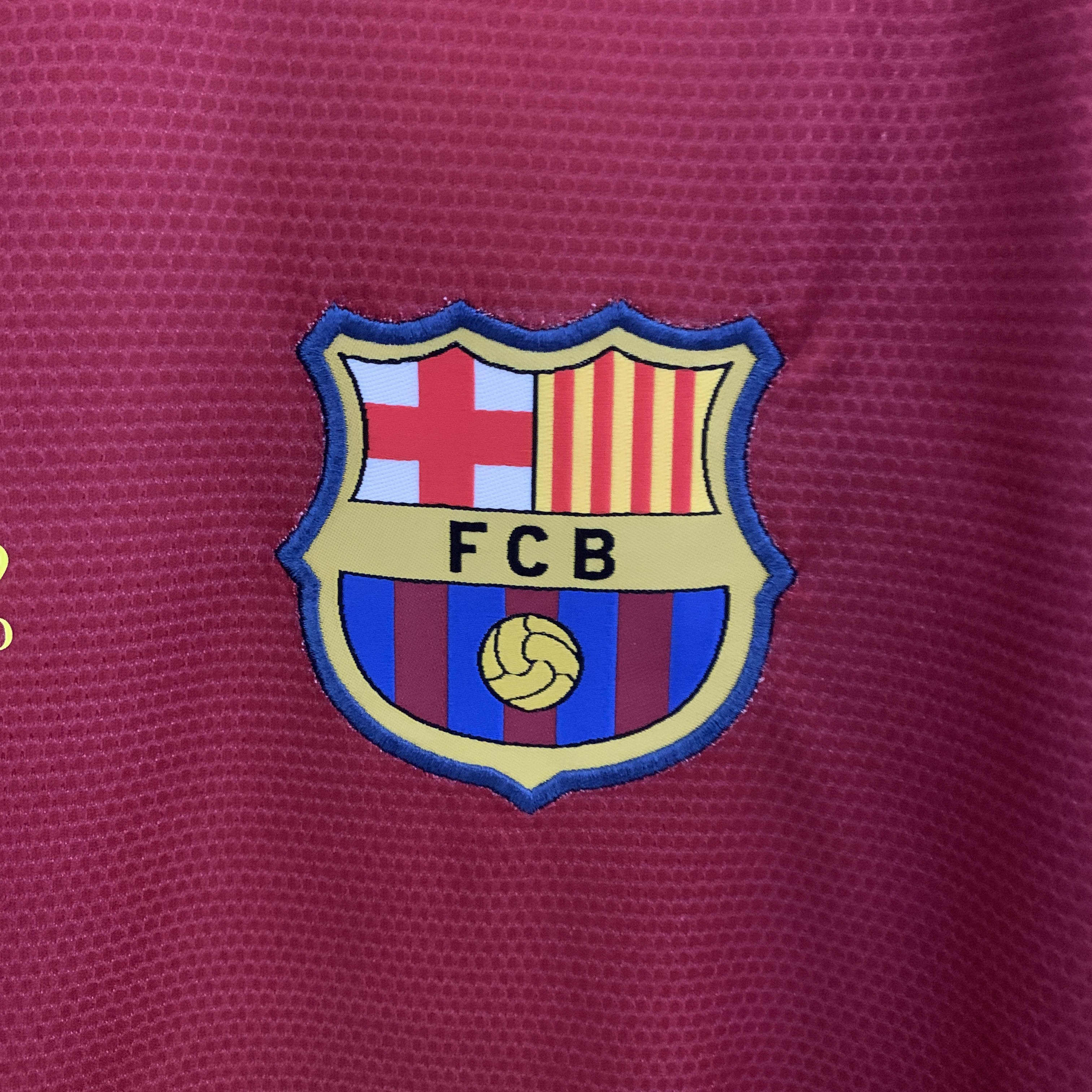 2008/2009 Retro Long Sleeve  Barcelona Home Football Shirt