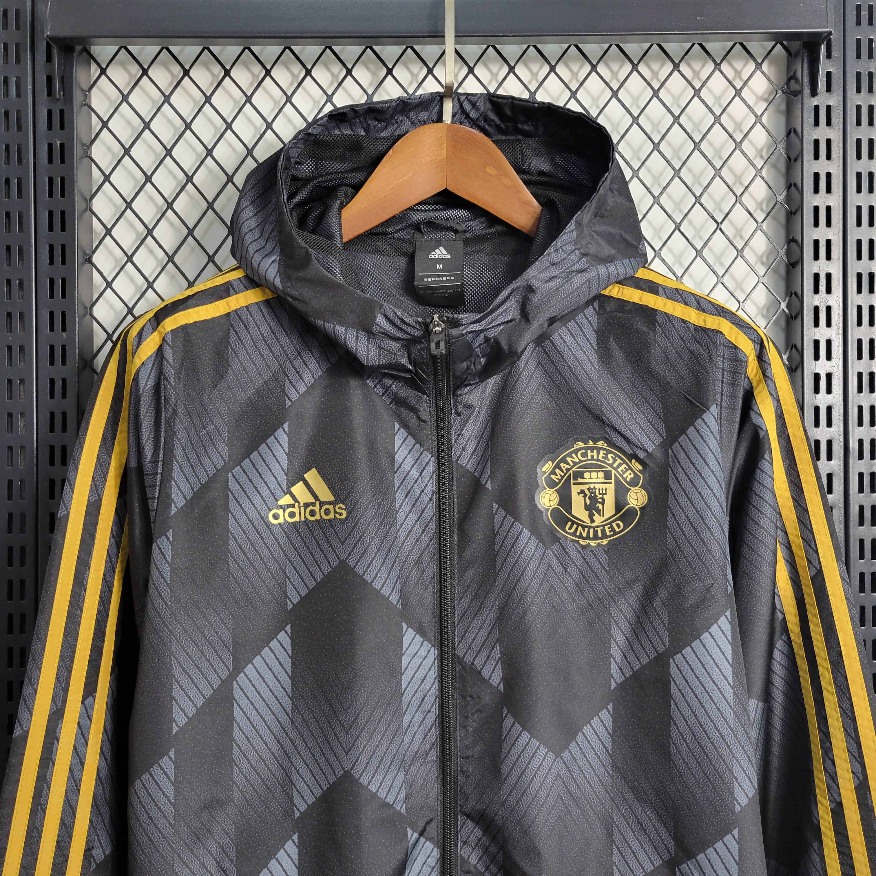 2023/2024 Manchester United Windbreaker Black Football Shirt