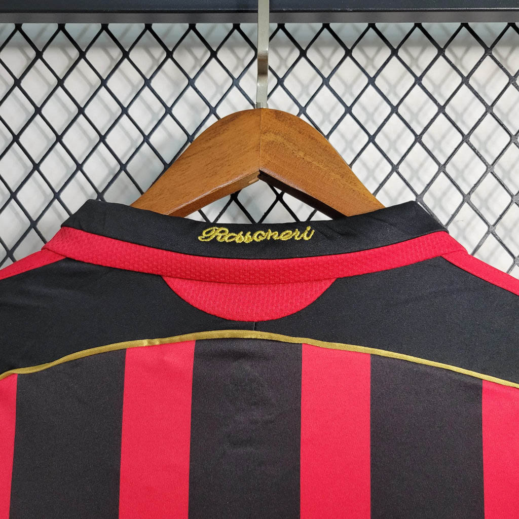 2006/2007 Retro Long Sleeve AC Milan Home Football Shirt