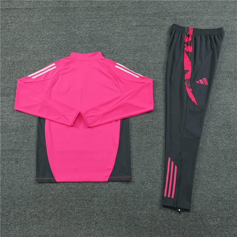 2024/2025 Germany Half-Pull Training Wear Pink Football Shirt Kids Size