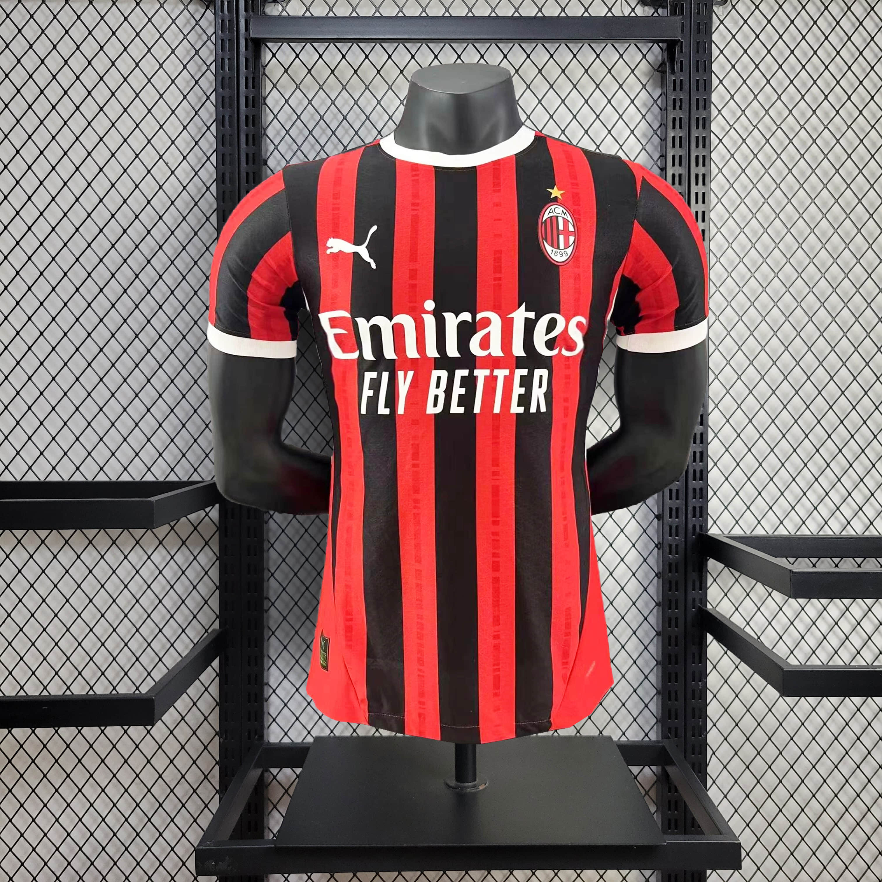 2024/2025 Player Version AC Milan Home Football Shirt