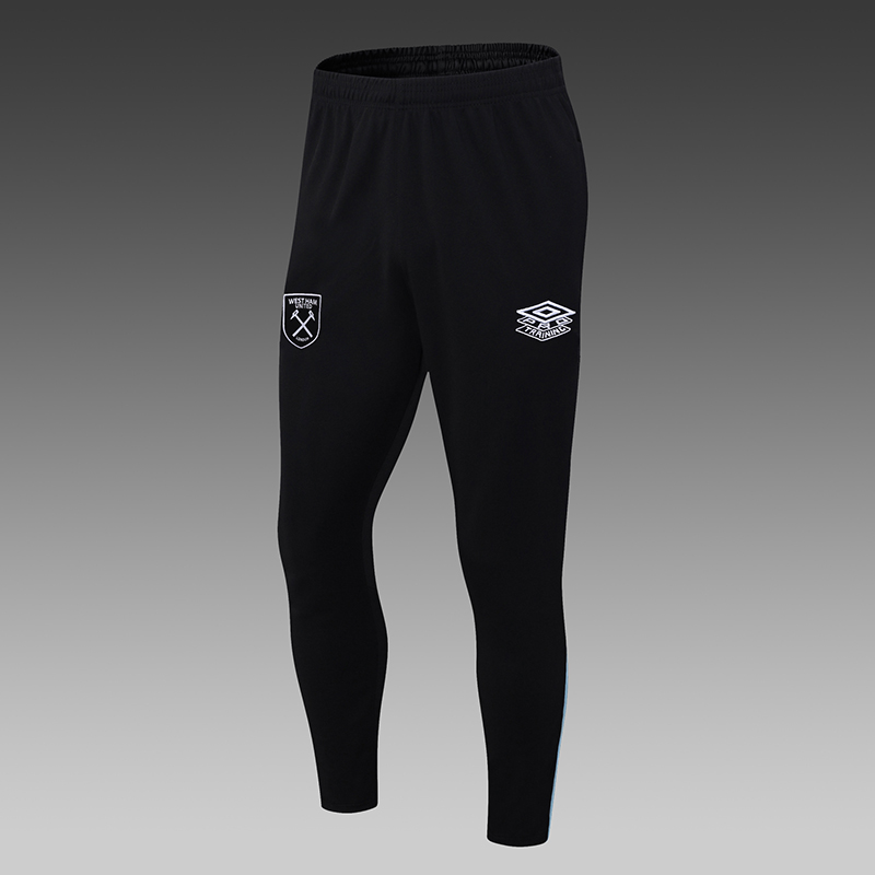 2023/2024 West Ham United Half-Pull Training Suit Light Blue Football Shirt Set