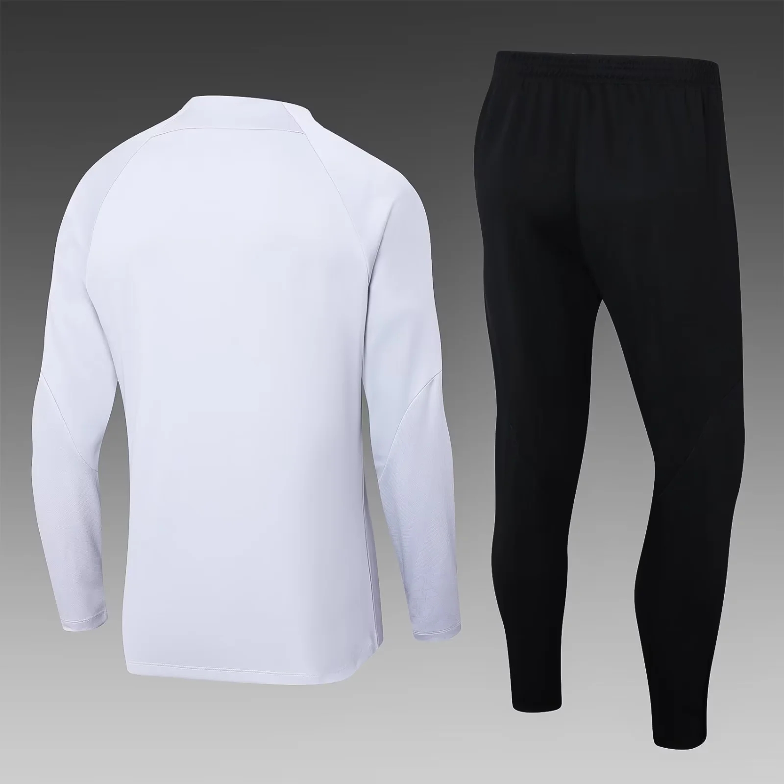 2023/2024 Paris Saint-Germain Half-Pull Training Suit White Football Shirt Set