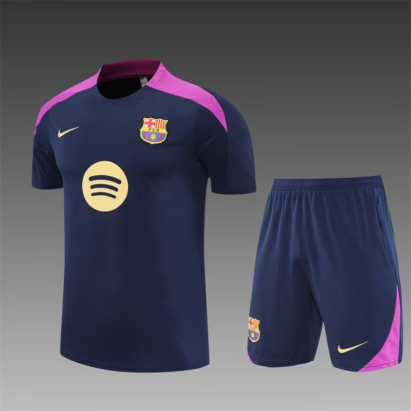 2025/2026 Barcelona Training Wear Royal Blue Set Shirt 1:1 Thai Quality
