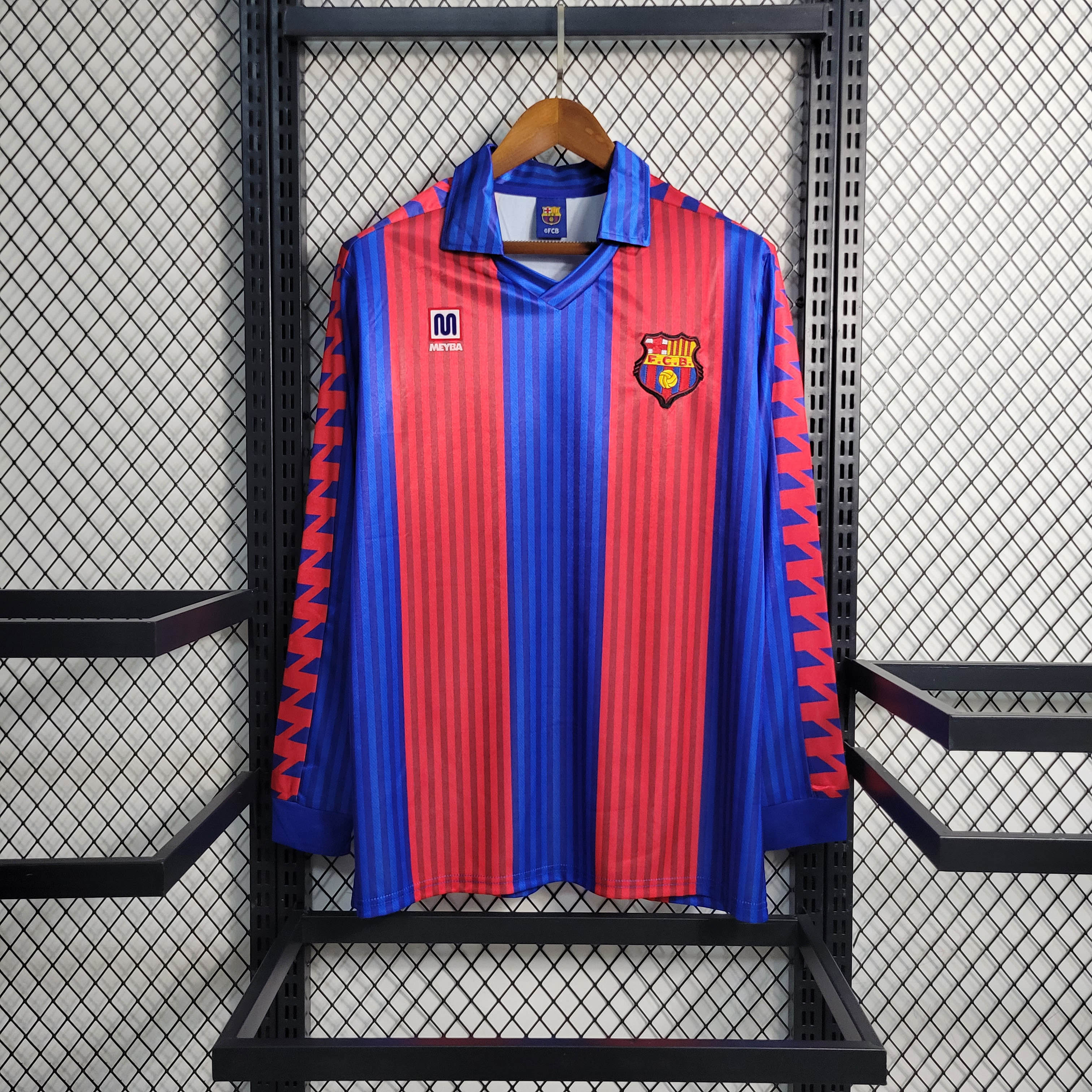 1989/1992 Retro Long Sleeve Barcelona Home Football Shirt