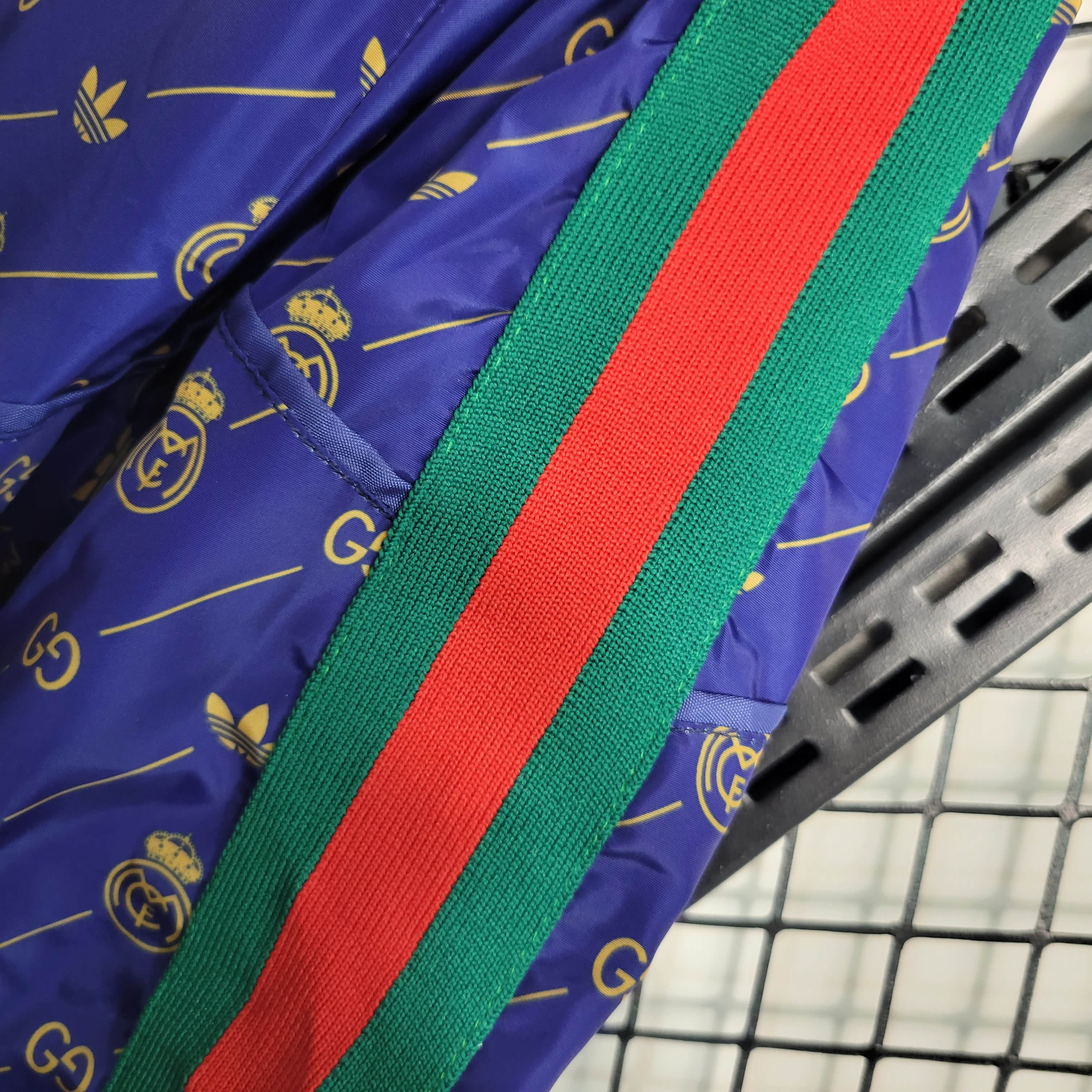 2023/2024 Real Madrid GUCCI joint Windbreaker Blue Football Shirt