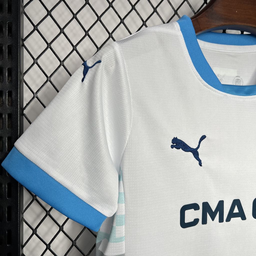 2024/2025 Olympique Marseille Home Football Shirt Kids Size