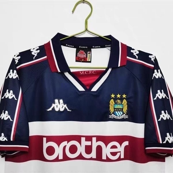 1997/1998 Retro Manchester city AwayFootball Shirt 1:1 Thai Quality