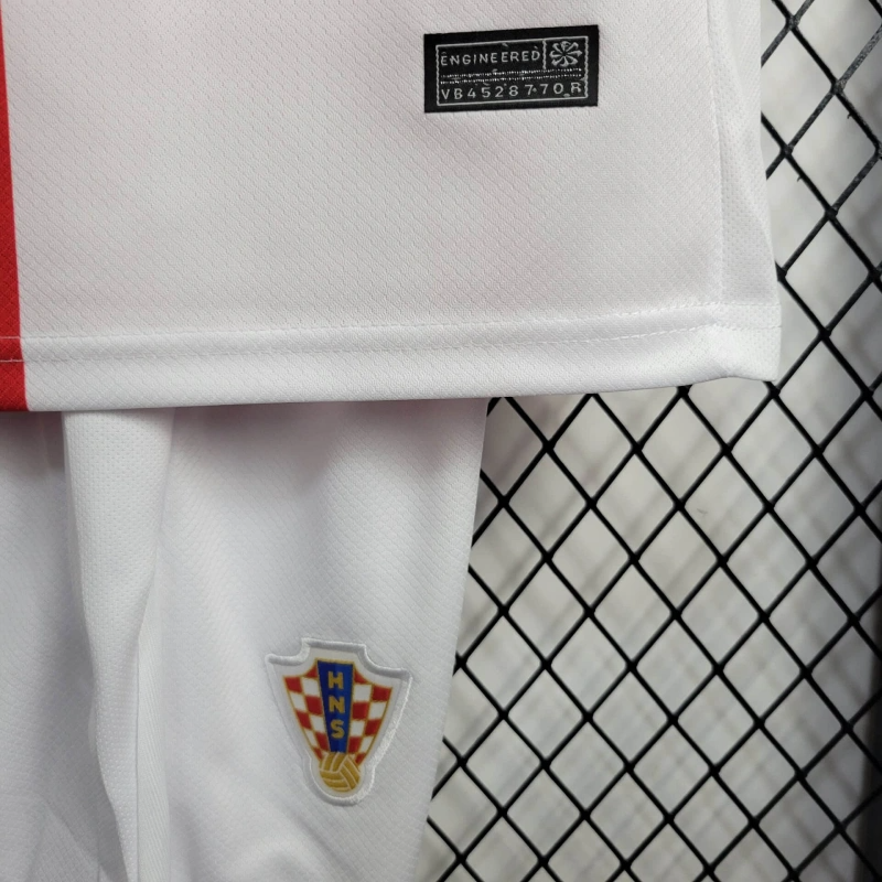 2024 Croatia Home Football Shirt Kids Size