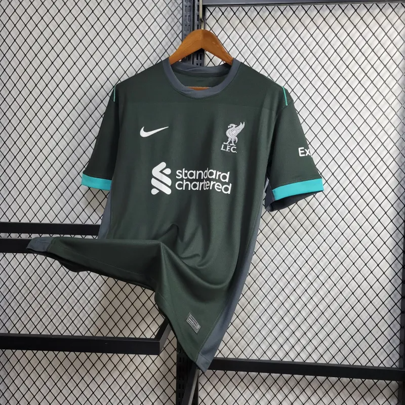 [CHAMPIONS】2024/2025 Liverpool Away Gold custom Football Shirt