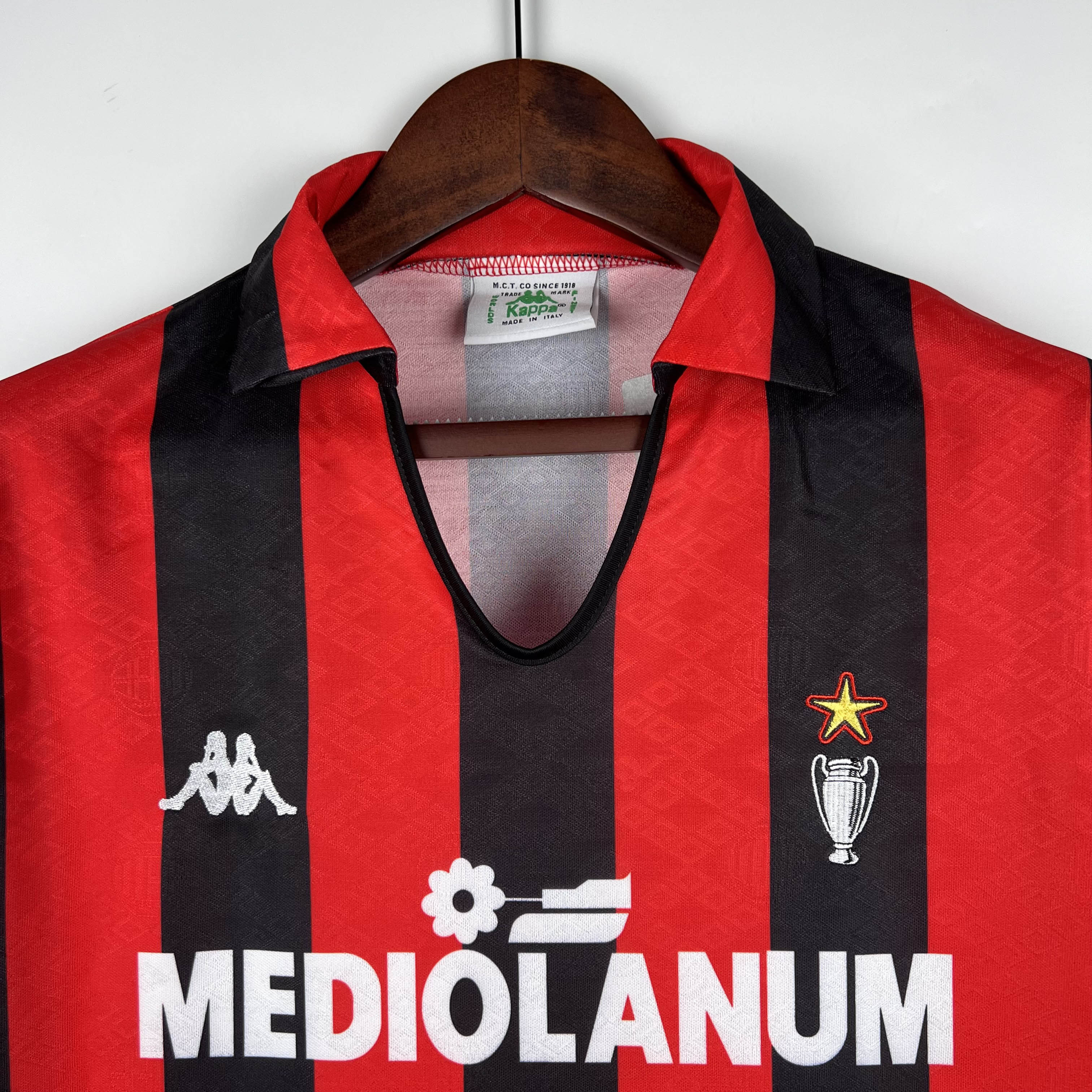 1989/1990 Retro AC Milan Home Football Shirt