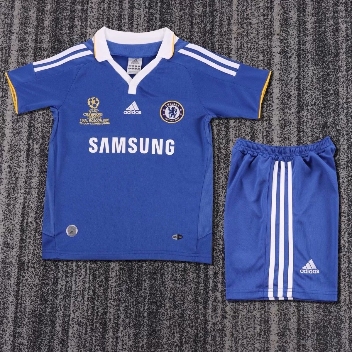 2007/2008 Retro Chelsea Home FootballShirt Kids Size 1:1 Thai Quality