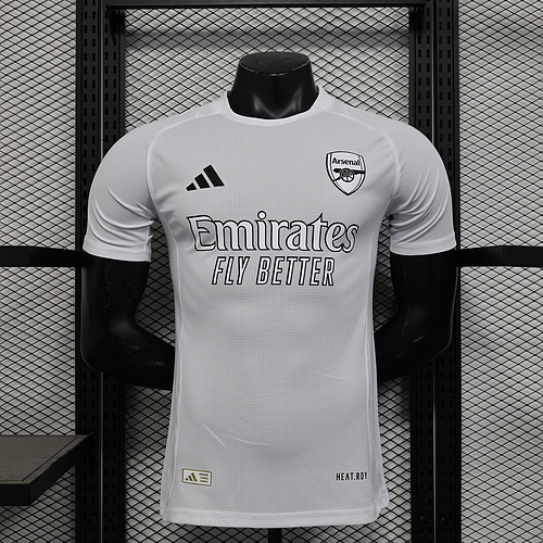 2024/2025 Player Version Arsenal Black and White Sports  Football Shirt