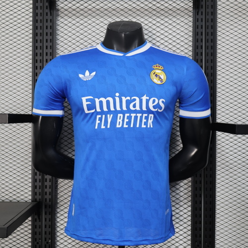 2025/2026 Player Version Real Madrid Second away game  Football Shirt