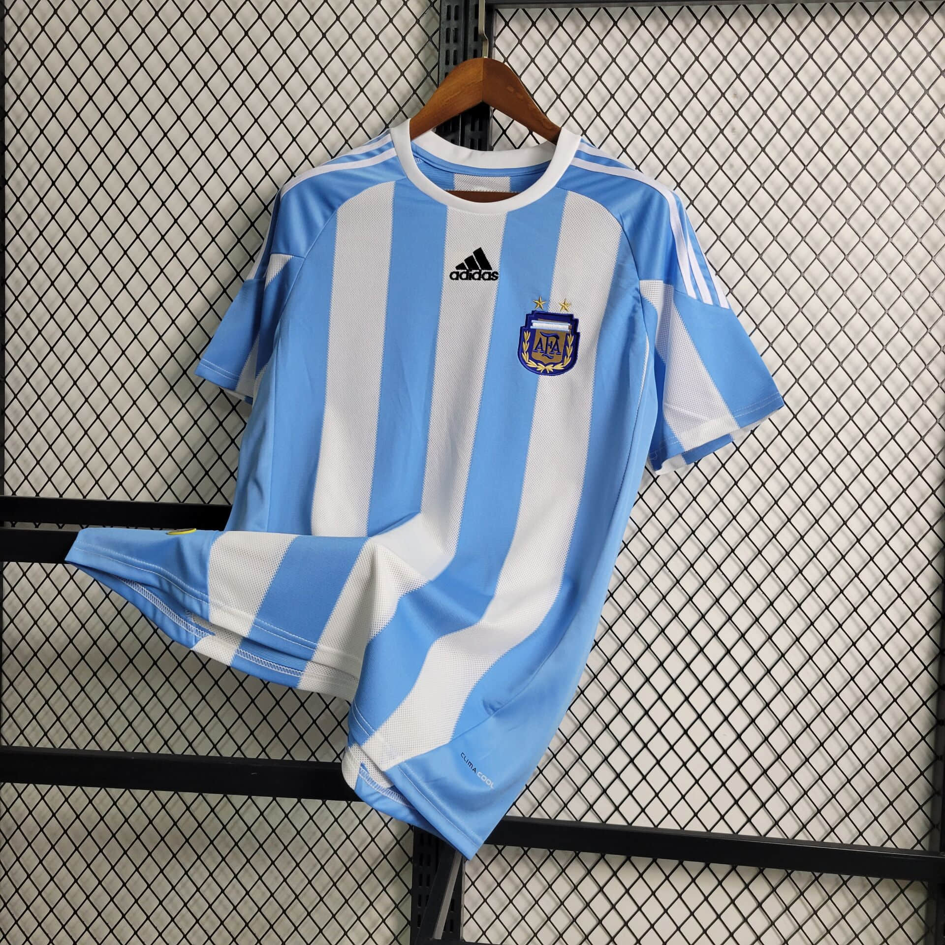 2010 Retro Argentina Home Football Shirt