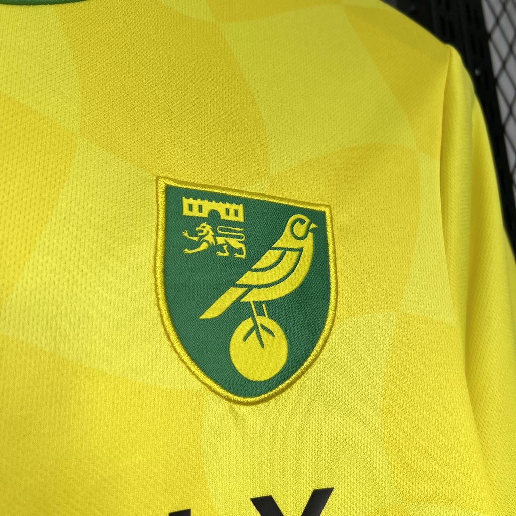 2024/2025 Norwich City Home Football Shirt
