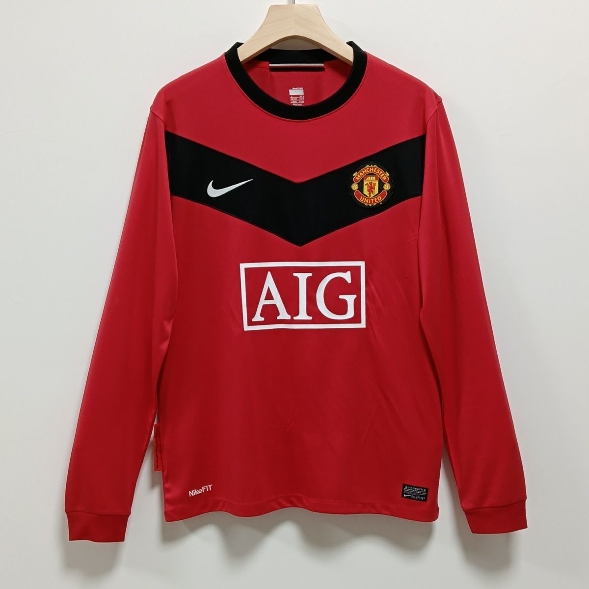 2009/2010 Retro Long sleeveManchester United Home Football Shirt