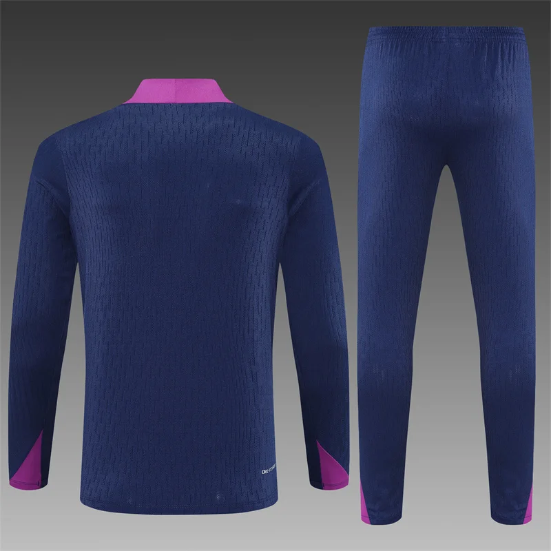 2025/2026 Barcelona Half-Pull Training Wear Football Shirt Kids Size