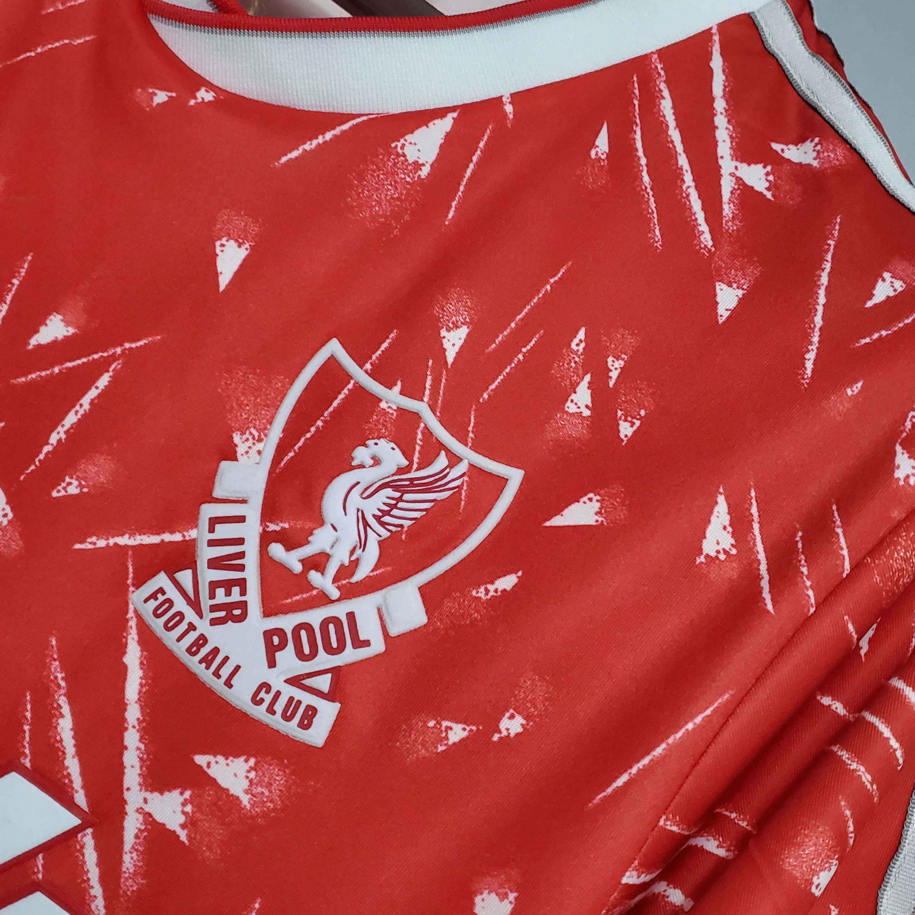 1989/1991 Retro Liverpool Home Football Shirt