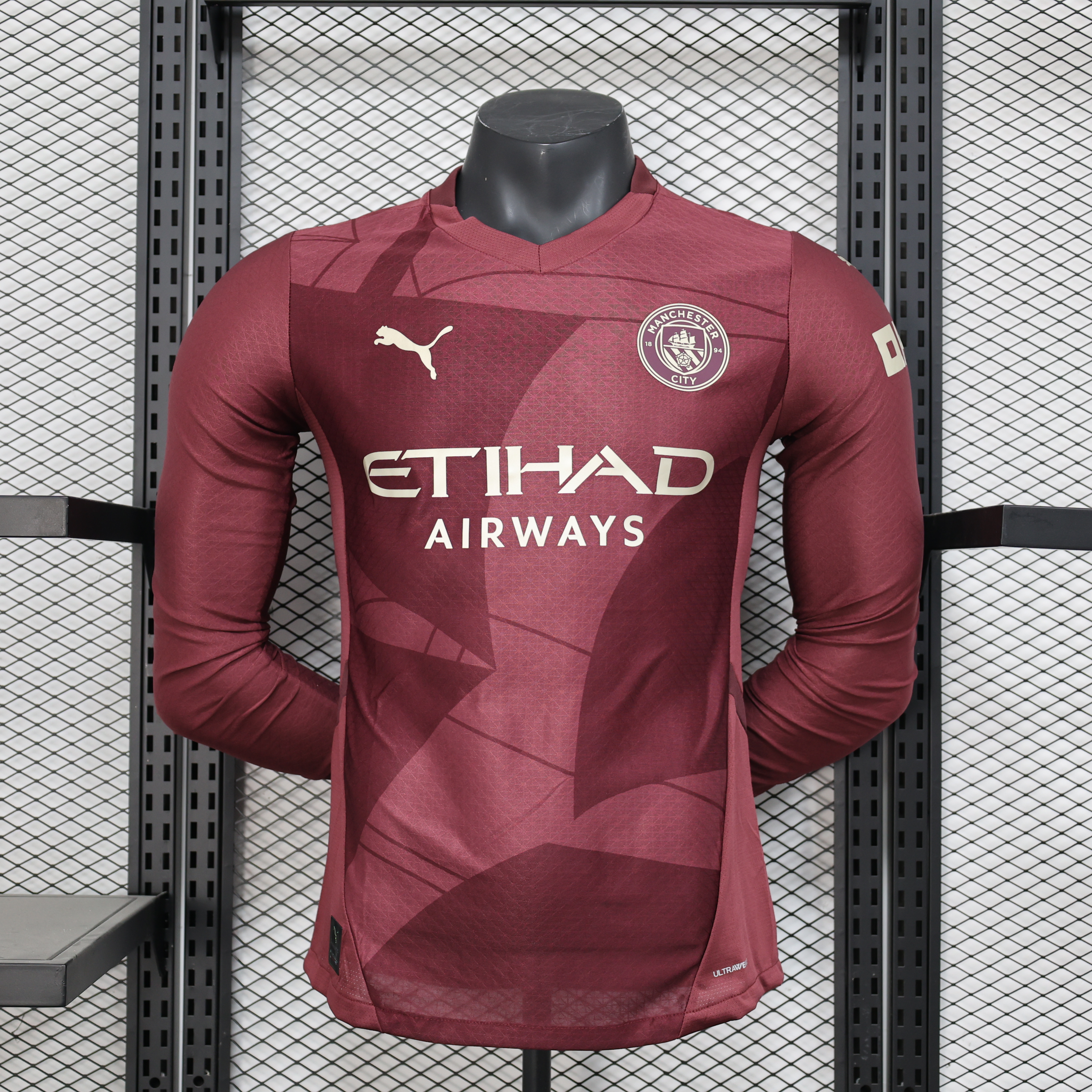 2024/2025 Long Sleeve Player Version Manchester City Football Shirt