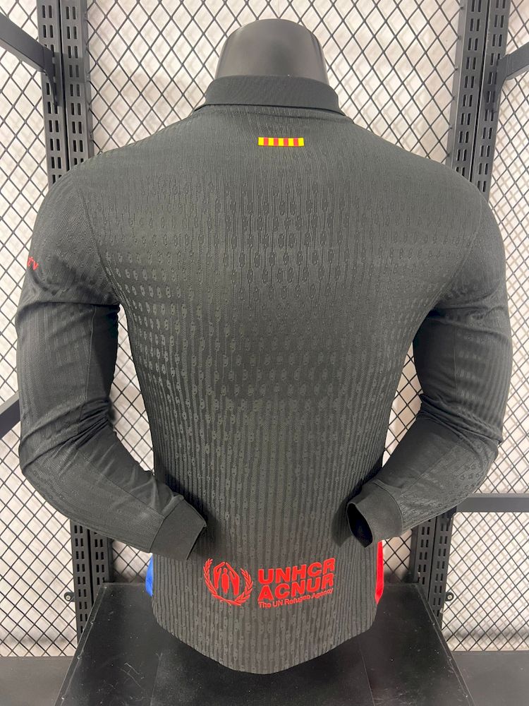 2024/2025 Long Sleeve Player VersionBarcelona x Travis Scott Collab Away  Football Shirt