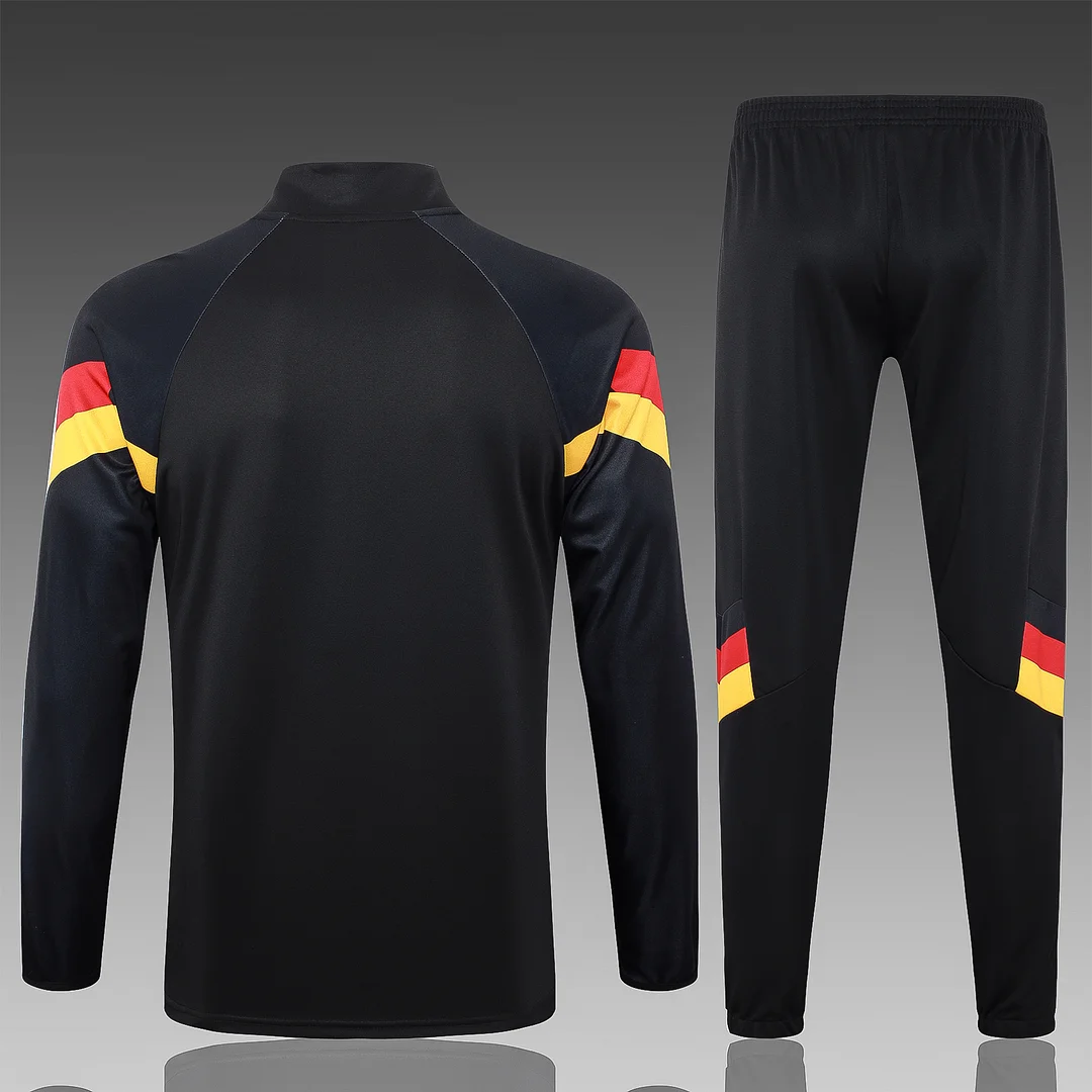 2024/2025 Germany Half-Pull Training Wear Black Football Shirt Kids Size