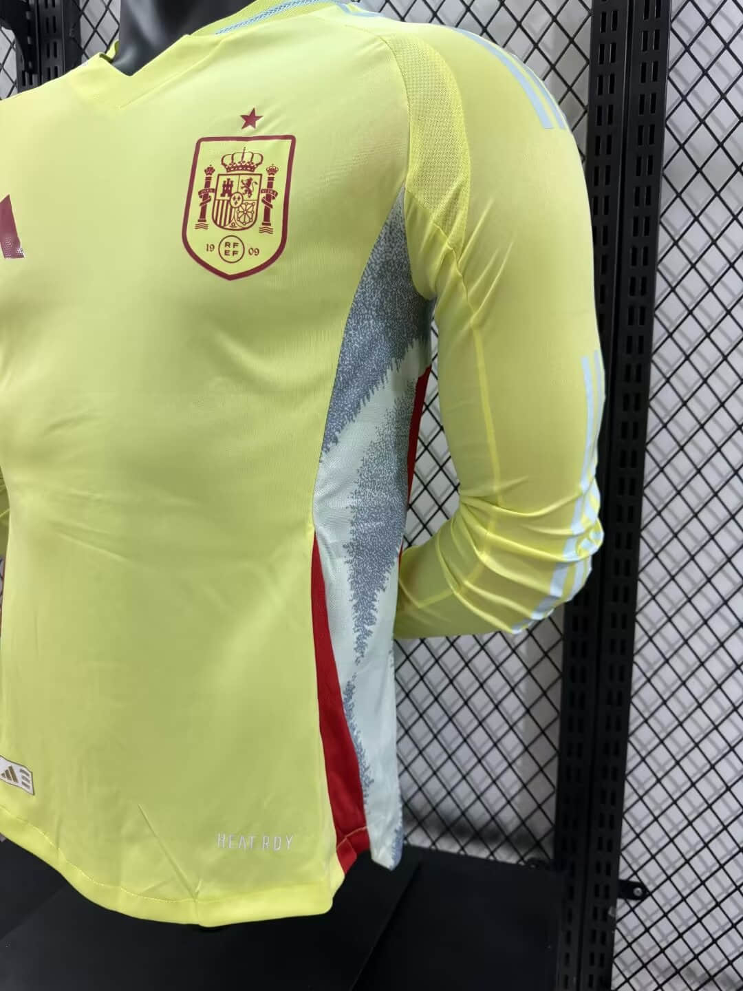 2024 Long Sleeve Player Version Spain Away Football Shirt