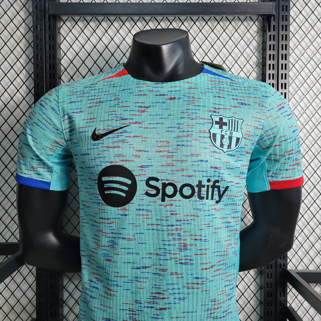 2023/2024 Player Version Barcelona Third Away Football Shirt
