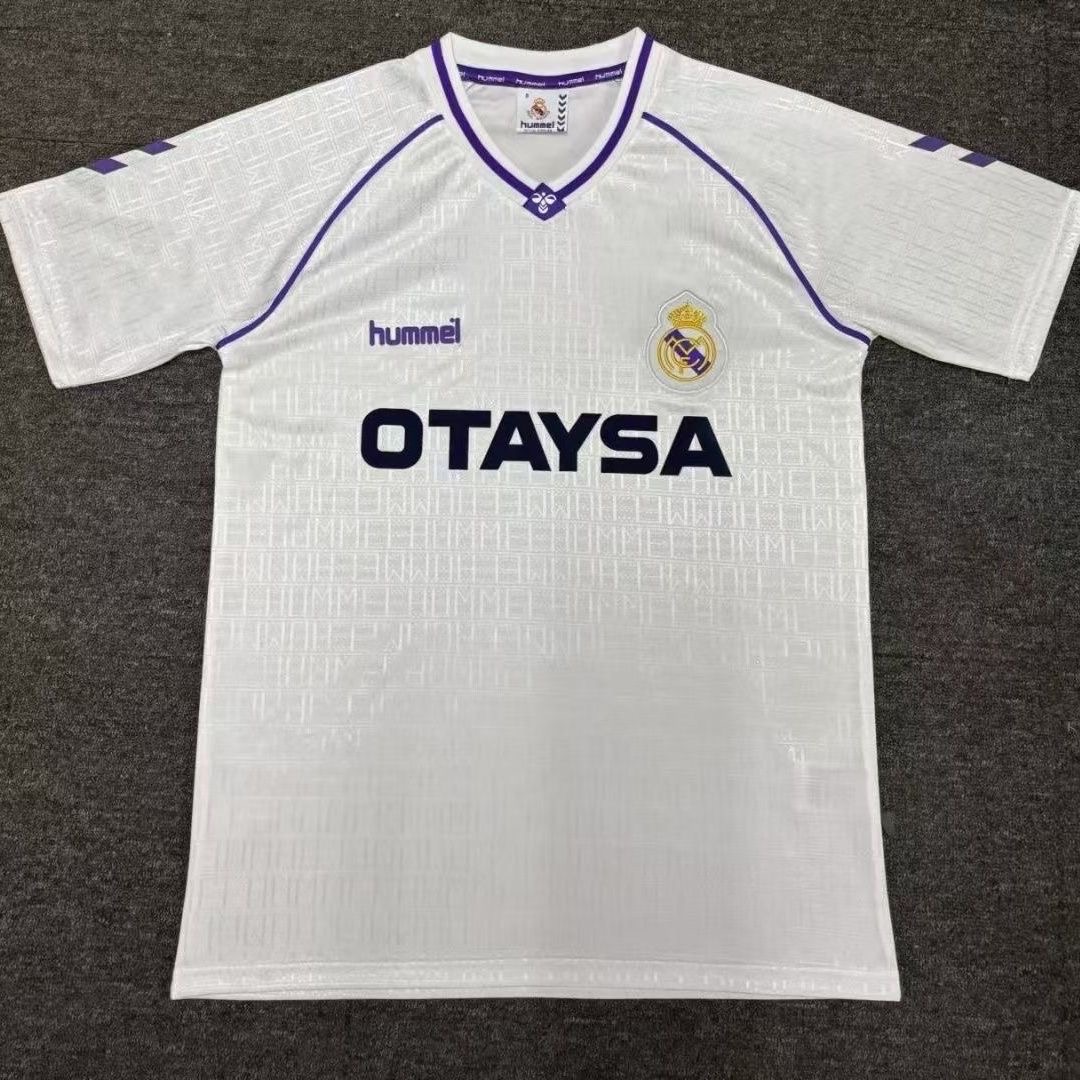 1990/1991 Retro Real Madrid HomeFootball shirt 1:1 Thai Quality