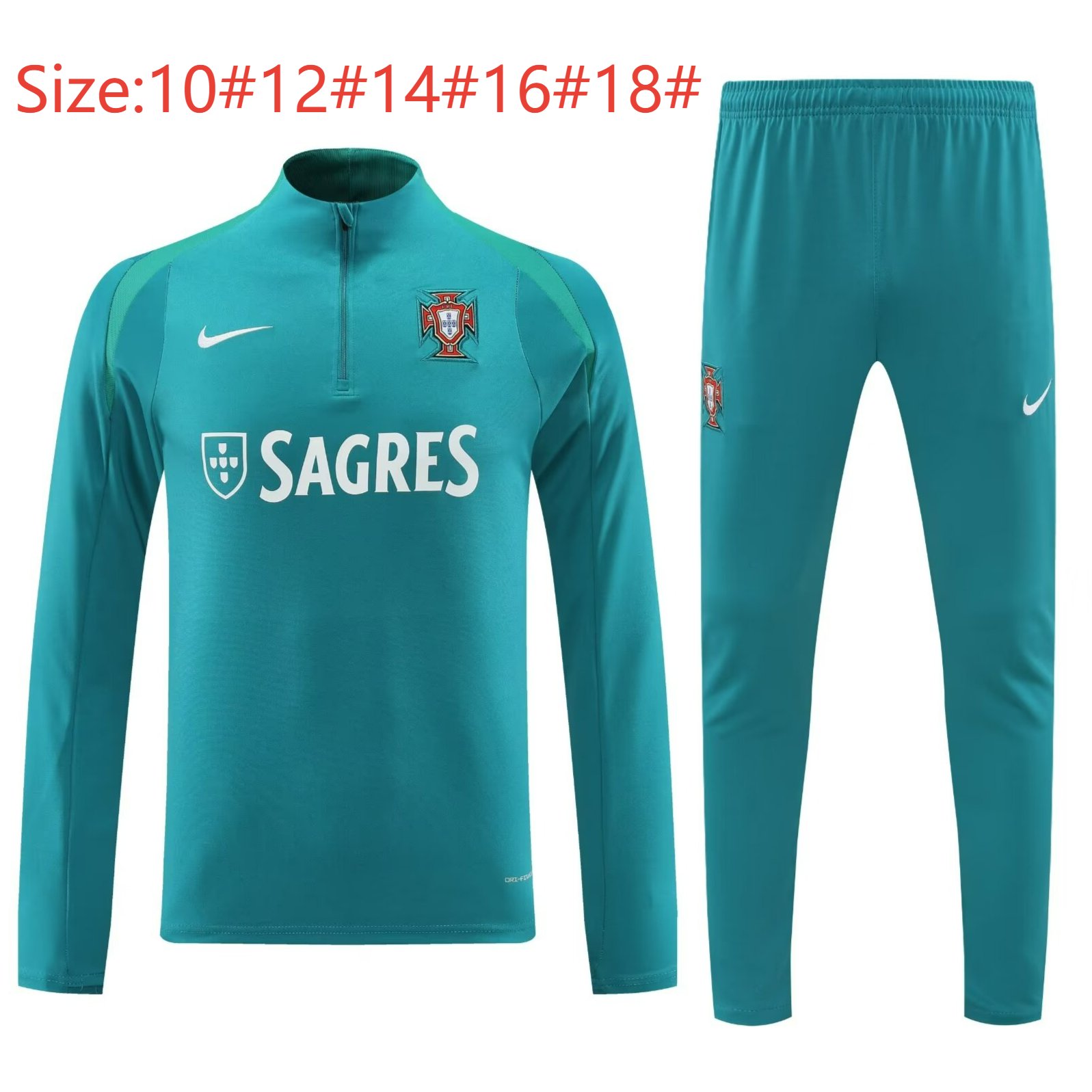 2024/2025 Kids Kit Portugal Training Suit Football Shirt