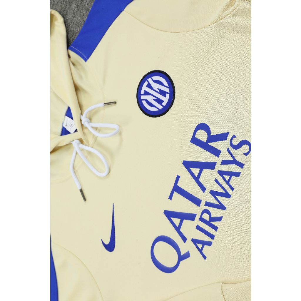 2024/2025 Inter Milan Hooded Long Sleeves Training Suit Football Shirt