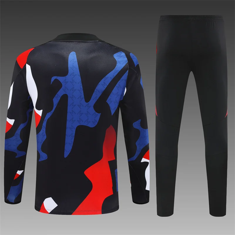 2024/2025 Manchester United Half-Pull Training Wear Black Football Shirt