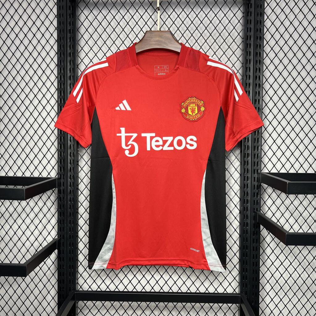 2024/2025 Manchester United Training Wear Red Football Shirt