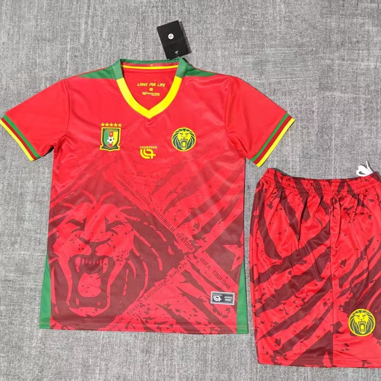2025 Cameroon Away Football Shirt Kids Size 1:1 Thai Quality