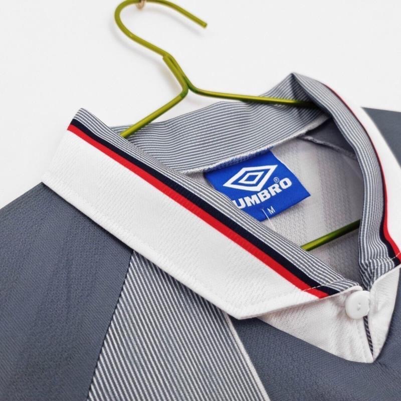 1996 Retro Long Sleeve England AwayFootball shirt 1:1 Thai Quality