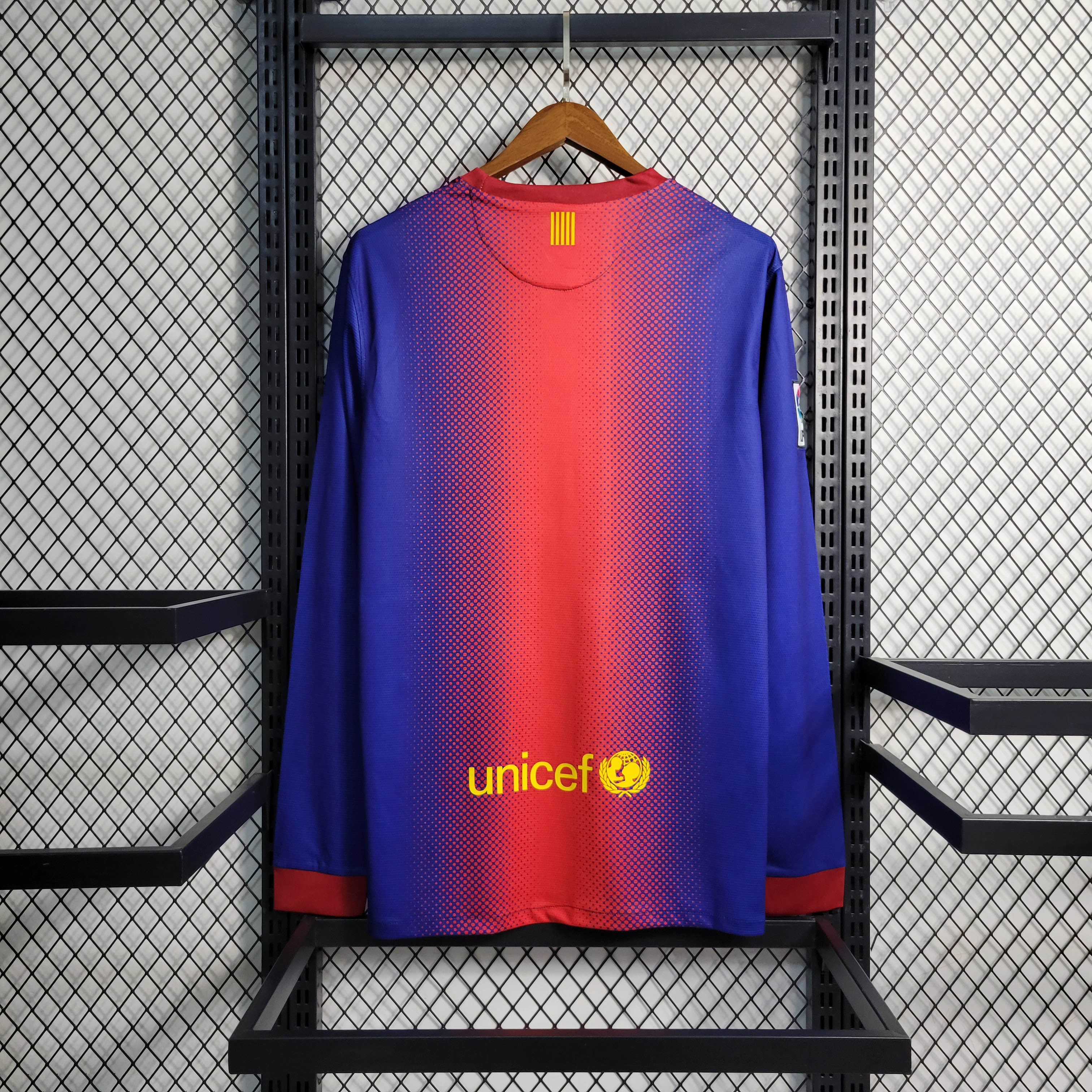 2012/2013 Retro Long Sleeve Barcelona Home Football Shirt
