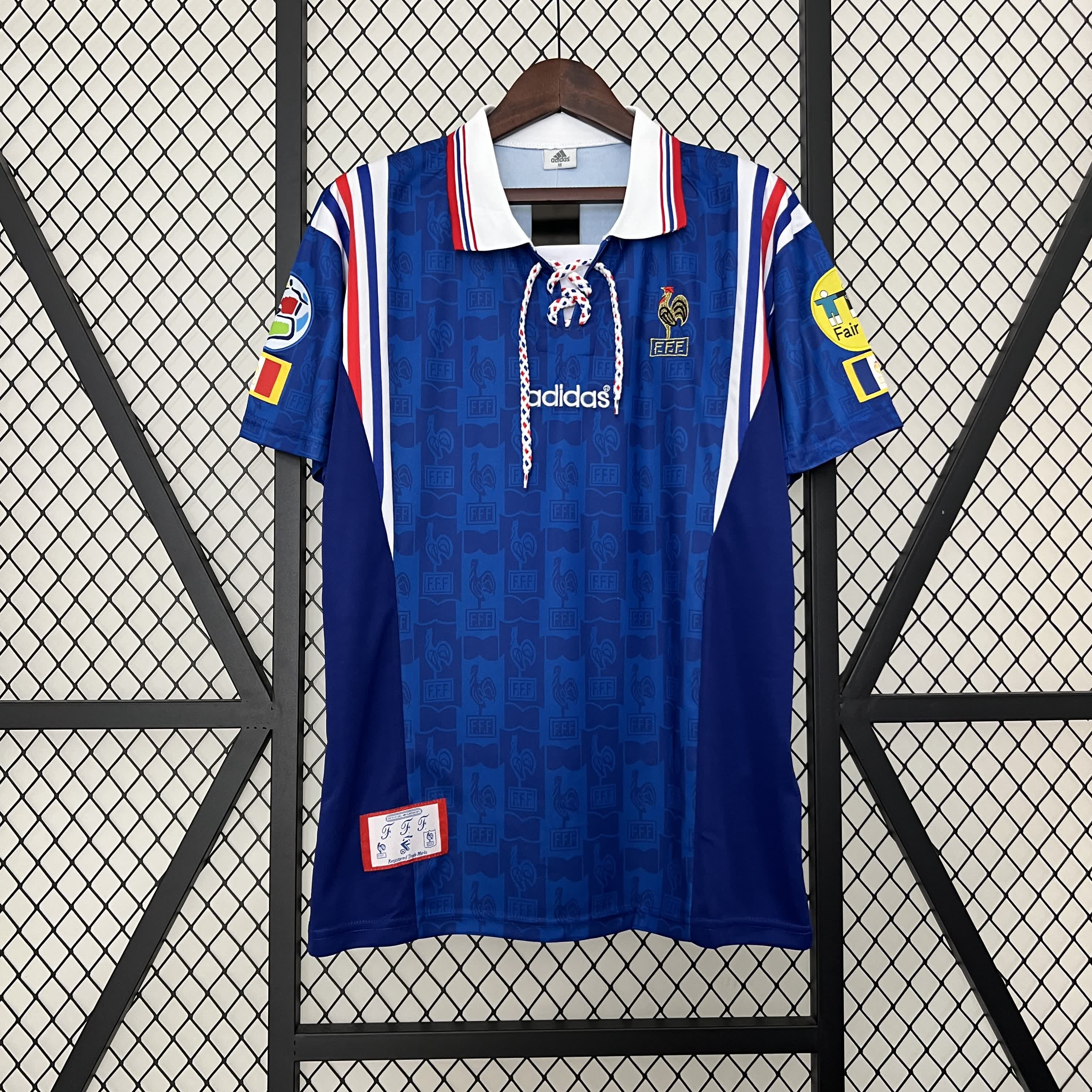 1996 Retro France Home Football Shirt