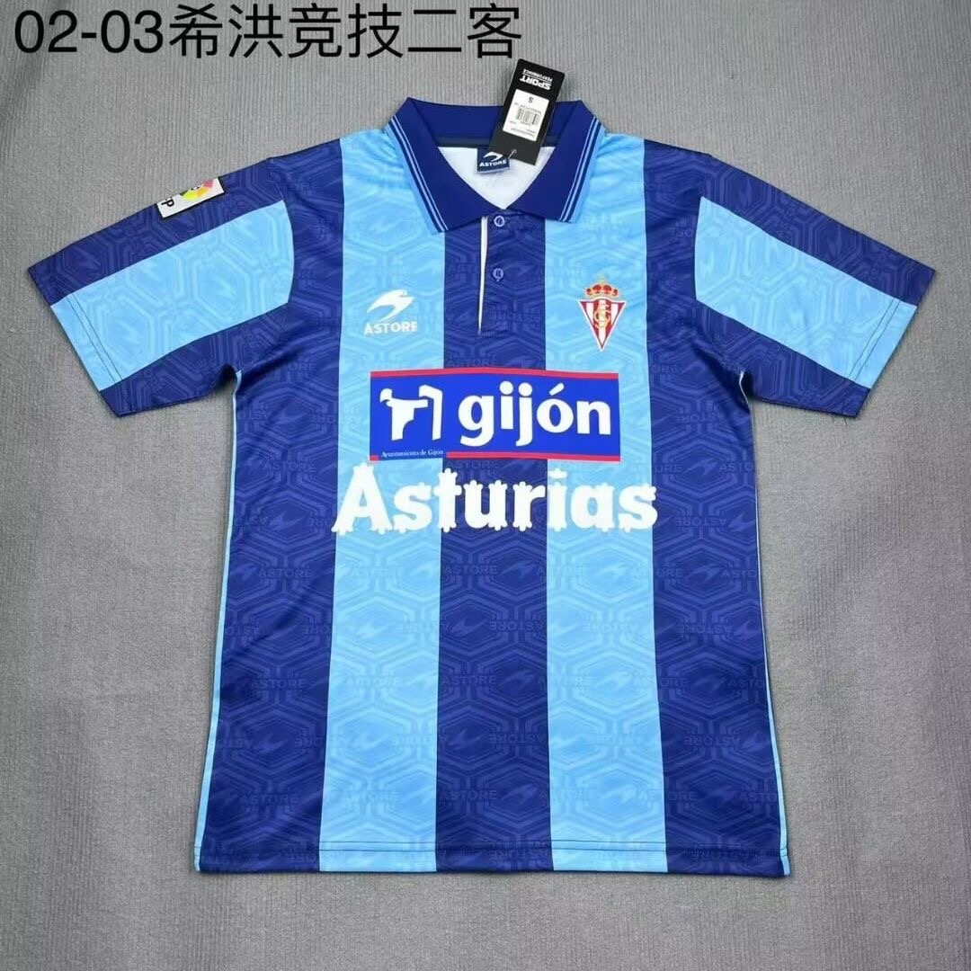 2002/2003 Retro Sporting de Gijon ThirdAway Football Shirt 1:1 Thai Quality